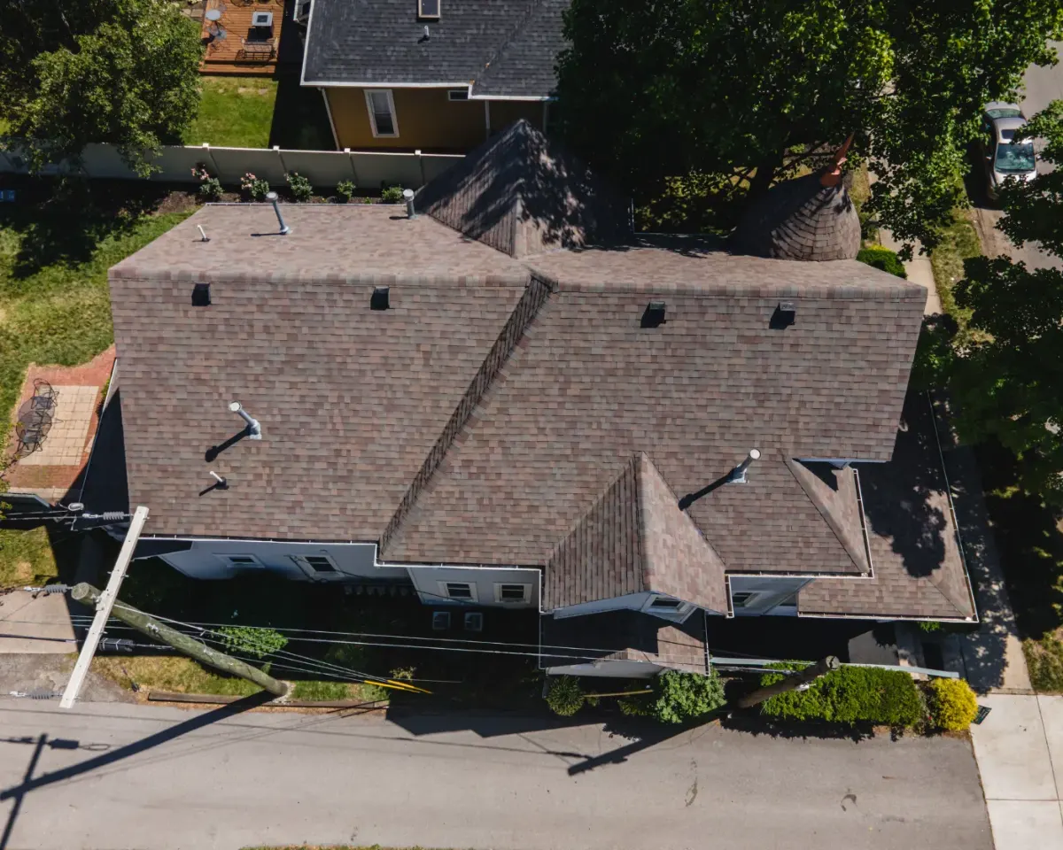 After roofing work